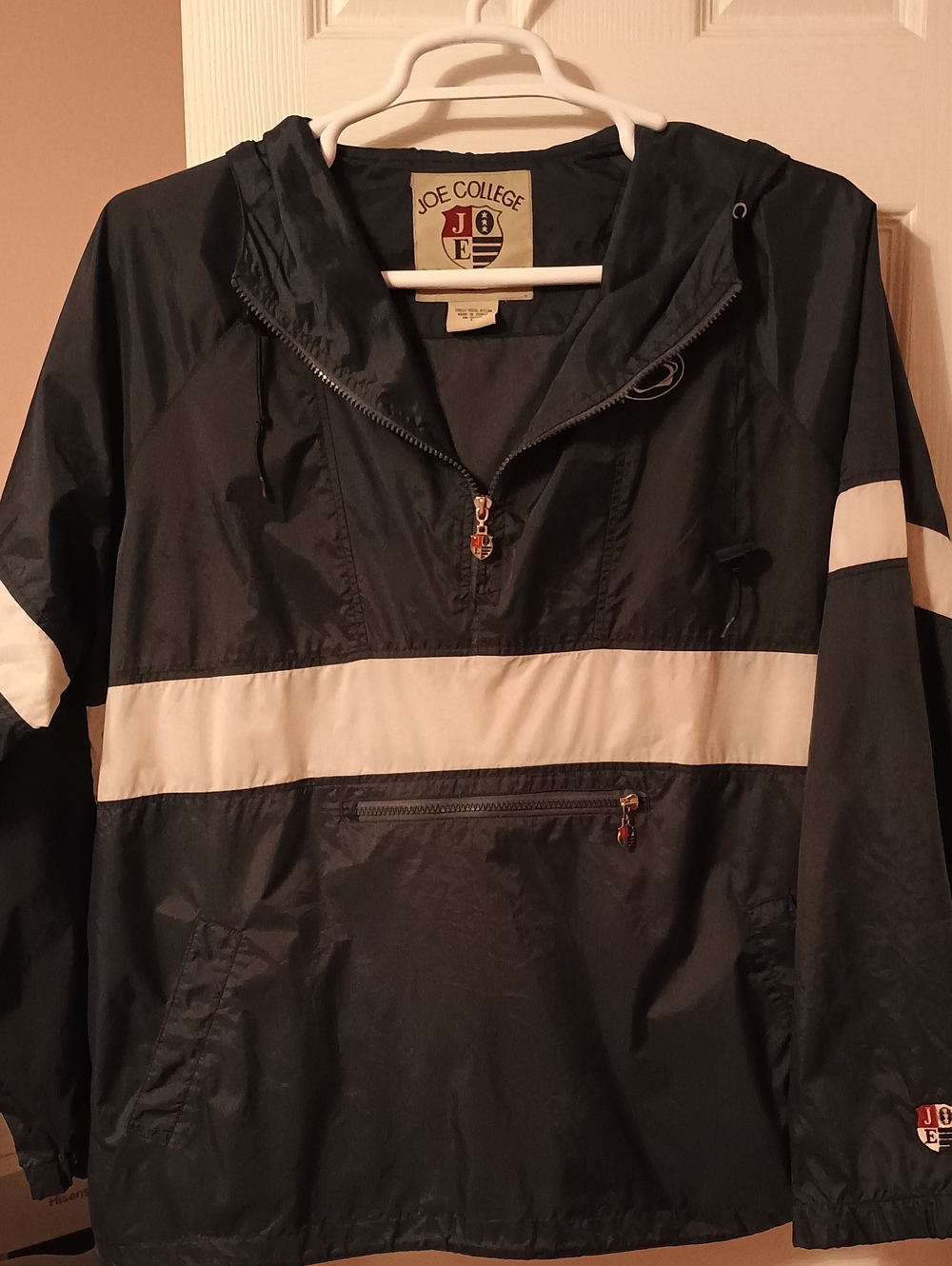 Vintage Joe College Penn State Nittany Lions 1/4-Zip Anorak Windbreaker Size L